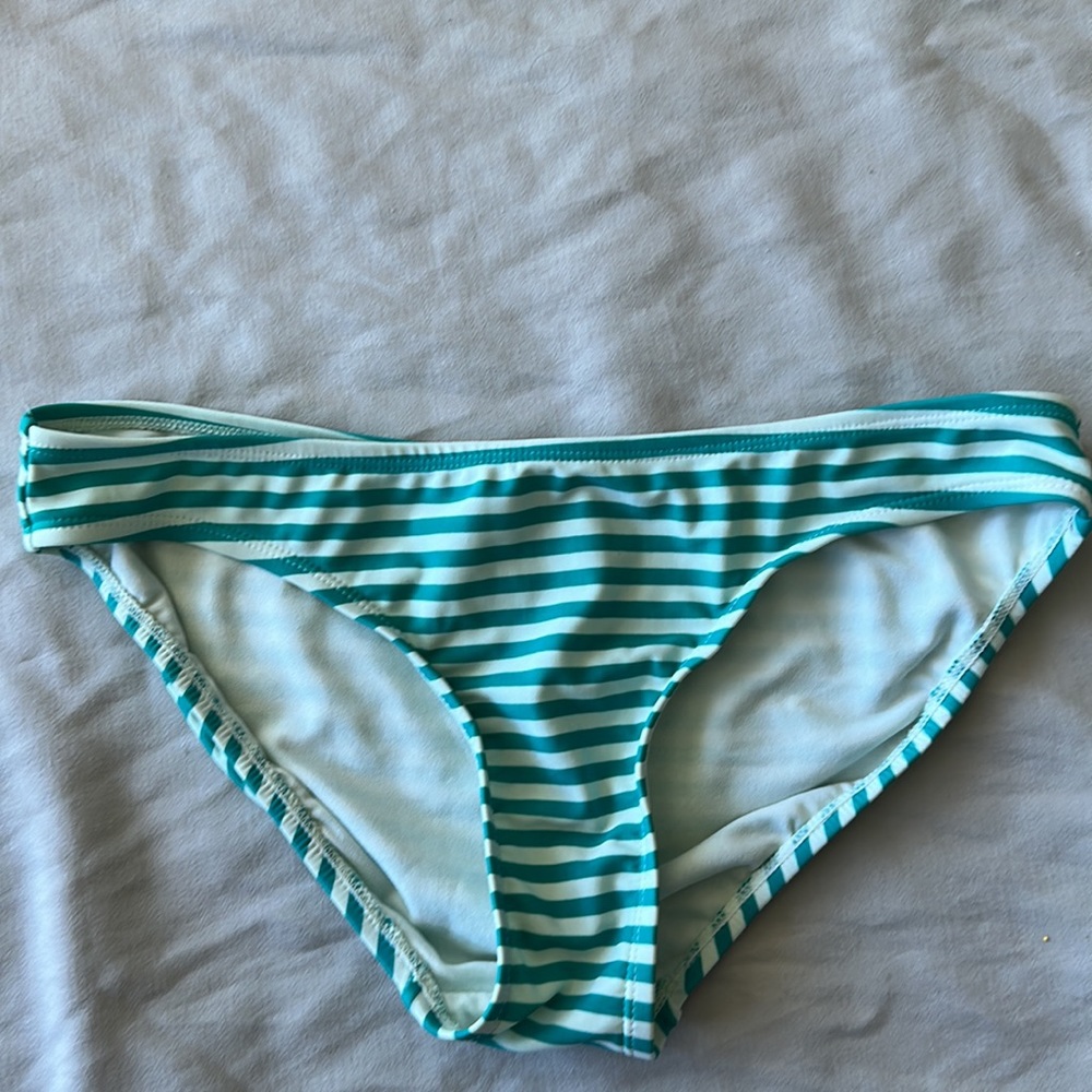 Striped bikini bottoms
